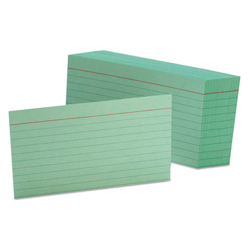 Oxford™ Ruled Index Cards, 3 X 5, Green, 100-pack freeshipping - TVN Wholesale